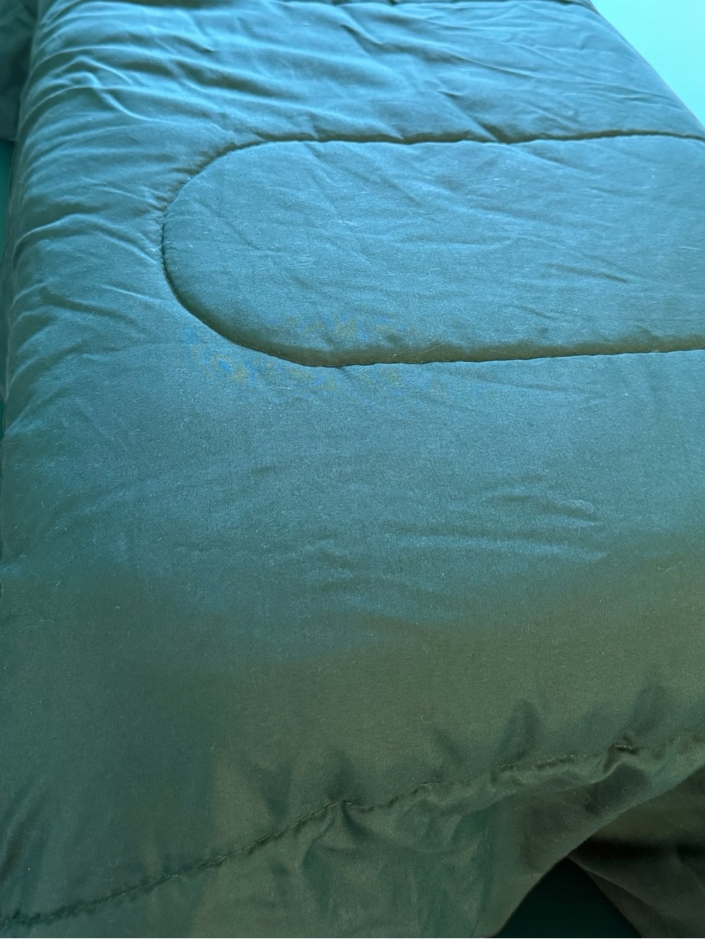 Forest Green XL Twin Comforter with Twin XL Mattress Cover